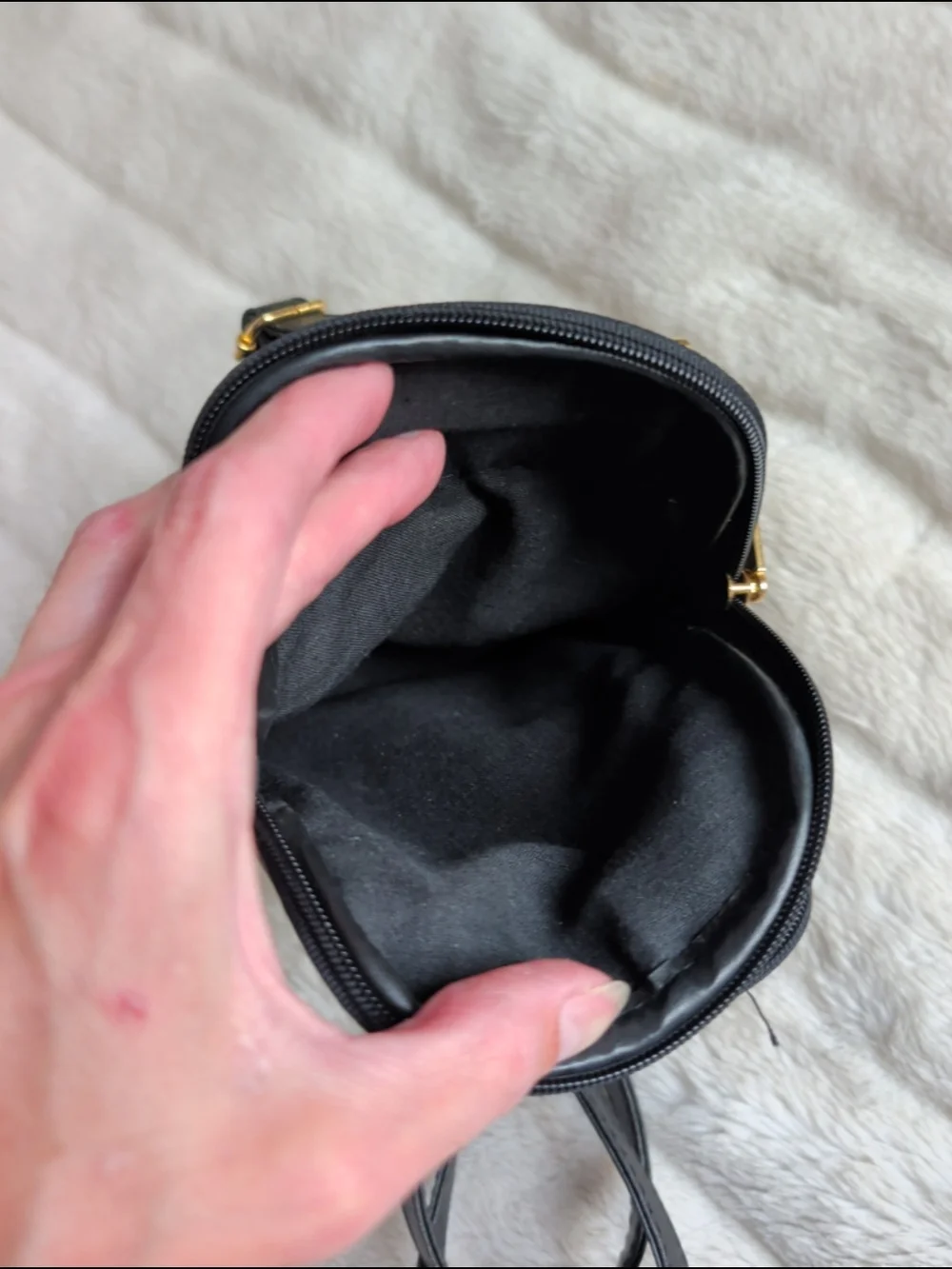Valentino di Paolo Vintage Black/Brown Leather Backpack Purse